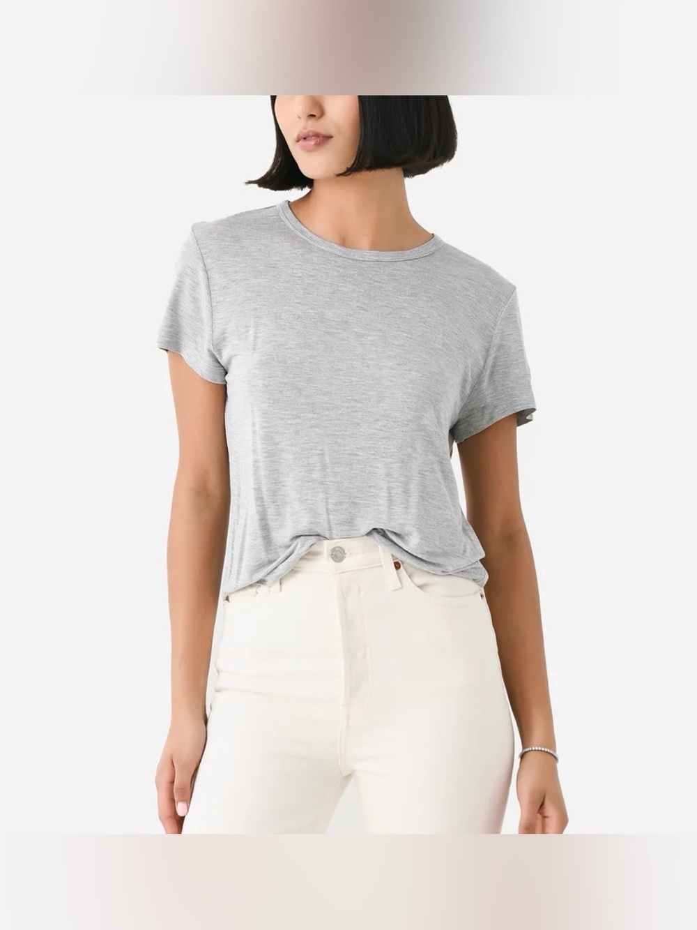 Agolde Drew Tee in Grey Heather Size Small (Like New) Retail $88